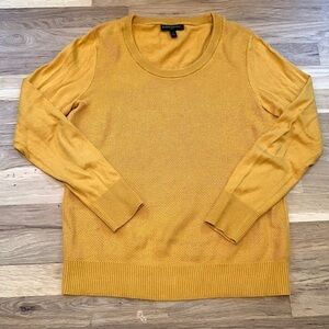 BANANA Republic Crewneck Long Sleeve Pullover Knit Sweater Mustard Women’s S